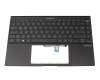 0KN1-DJGE12 Original Pega Tastatur inkl. Topcase DE (deutsch) schwarz/schwarz mit Backlight