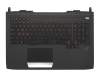 0KNB0-E601IT00 Original Asus Tastatur inkl. Topcase IT (italienisch) schwarz/schwarz mit Backlight