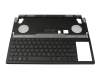 0KNR0-6914GE00 Original Asus Tastatur inkl. Topcase DE (deutsch) schwarz/transparent/schwarz/rot mit Backlight