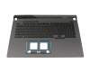 0KNR0-691PGE00 Original Asus Tastatur inkl. Topcase DE (deutsch) schwarz/grau mit Backlight