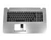 Tastatur inkl. Topcase DE (deutsch) schwarz/silber original für Asus Pro Essential P750LB