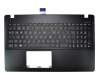 Tastatur inkl. Topcase DE (deutsch) schwarz/schwarz für Asus R510C