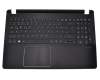 Tastatur inkl. Topcase DE (deutsch) schwarz/schwarz original für Acer Aspire V5-572G