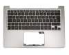 Tastatur inkl. Topcase DE (deutsch) schwarz/silber mit Backlight original für Asus ZenBook UX303UB