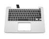 Tastatur inkl. Topcase DE (deutsch) schwarz/silber original für Asus X302UV