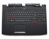 Tastatur inkl. Topcase DE (deutsch) schwarz/schwarz mit Backlight original für Acer Predator 17 (G5-793)