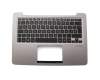 Tastatur inkl. Topcase DE (deutsch) schwarz/silber mit Backlight original für Asus ZenBook UX330UA