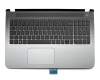 Tastatur inkl. Topcase DE (deutsch) schwarz/grau original für HP Pavilion 15-ab200
