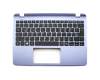 Tastatur inkl. Topcase DE (deutsch) schwarz/blau original für Acer Aspire E3-112