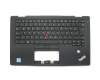 Tastatur inkl. Topcase DE (deutsch) schwarz/schwarz mit Backlight und Mouse-Stick original für Lenovo ThinkPad X1 Carbon 4th Gen (20FC/20FB)
