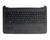 Tastatur inkl. Topcase DE (deutsch) schwarz/schwarz original für HP 250 G5