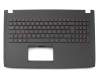 Tastatur inkl. Topcase DE (deutsch) schwarz/schwarz mit Backlight original für Asus ROG Strix GL502VM