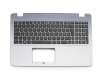 Tastatur inkl. Topcase DE (deutsch) schwarz/silber original für Asus VivoBook 15 X542UF