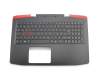 Tastatur inkl. Topcase DE (deutsch) schwarz/schwarz mit Backlight original für Acer Aspire VX 15 (VX5-591G)
