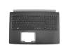 Tastatur inkl. Topcase DE (deutsch) schwarz/grau mit Backlight original für Acer Aspire 5 (A515-51)