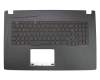 Tastatur inkl. Topcase UK (englisch) schwarz/schwarz mit Backlight original für Asus TUF FX753VE