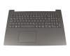 Tastatur inkl. Topcase DE (deutsch) grau/grau original für Lenovo IdeaPad 320-15IKB (80XL/80YE)