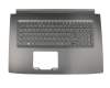Tastatur inkl. Topcase DE (deutsch) schwarz/schwarz mit Backlight (GTX 1060) original für Acer Aspire 7 (A717-71G)