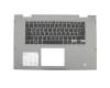 Tastatur inkl. Topcase DE (deutsch) schwarz/grau mit Backlight für Fingerprint-Sensor original für Dell Inspiron 15 (5568)