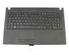 Tastatur inkl. Topcase DE (deutsch) schwarz/schwarz mit Backlight original für Acer TravelMate P2 (P2510-G2-M)