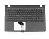 Tastatur inkl. Topcase DE (deutsch) schwarz/schwarz original für Acer Extensa 2520