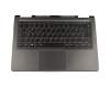 Tastatur inkl. Topcase DE (deutsch) schwarz/grau mit Backlight original für Lenovo Yoga 710-14ISK (80TY)