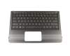 Tastatur inkl. Topcase DE (deutsch) grau/schwarz mit Backlight original für HP Pavilion x360 11-u000