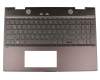 Tastatur inkl. Topcase DE (deutsch) schwarz/schwarz mit Backlight original für HP Envy x360 15-cn0100