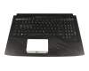 Tastatur inkl. Topcase DE (deutsch) schwarz/schwarz mit Backlight original für Asus ROG Strix GL503VM