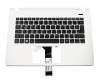 Tastatur inkl. Topcase DE (deutsch) schwarz/weiß original für Acer Aspire ES1-331