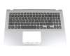 Tastatur inkl. Topcase DE (deutsch) schwarz/silber mit Backlight original für Asus VivoBook S15 S530FN