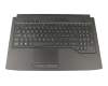 V170162AK1 GR Original Sunrex Tastatur inkl. Topcase DE (deutsch) schwarz/schwarz mit Backlight