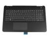 Tastatur inkl. Topcase DE (deutsch) schwarz/schwarz original für HP Pavilion 15-bc300