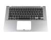 Tastatur inkl. Topcase DE (deutsch) schwarz/silber mit Backlight original für Asus VivoBook S14 S430UF
