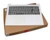 Tastatur inkl. Topcase DE (deutsch) grau/weiß original für Lenovo IdeaPad 320-15IKBRN (81BG/81BT)