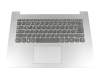 Tastatur inkl. Topcase DE (deutsch) grau/silber original für Lenovo IdeaPad 330-14IGM (81D0)