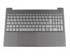 Tastatur inkl. Topcase DE (deutsch) dunkelgrau/schwarz mit Backlight original für Lenovo IdeaPad S340-15IML (81NA)