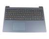 Tastatur inkl. Topcase DE (deutsch) grau/blau original für Lenovo IdeaPad 330S-15AST (81F9)
