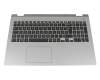 Tastatur inkl. Topcase DE (deutsch) schwarz/silber original für Medion Akoya P6687 (F15KKR)