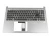Tastatur inkl. Topcase DE (deutsch) schwarz/silber mit Backlight original für Acer Swift 3 (SF315-52)