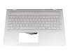 Tastatur inkl. Topcase DE (deutsch) silber/silber mit Backlight original für HP Pavilion 15-cc000