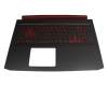 Tastatur inkl. Topcase DE (deutsch) schwarz/schwarz mit Backlight (GTX 1050/1650) original für Acer Nitro 5 (AN517-51)