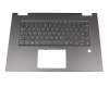 Tastatur inkl. Topcase DE (deutsch) schwarz/schwarz mit Backlight original für Lenovo Yoga 730-15IWL (81JS)
