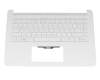 Tastatur inkl. Topcase DE (deutsch) weiß/weiß original für HP 14-bp000