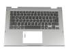 Tastatur inkl. Topcase DE (deutsch) schwarz/silber mit Backlight original für Dell Inspiron 13 (5379)