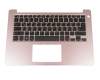Tastatur inkl. Topcase DE (deutsch) schwarz/pink original für Dell Inspiron 13 (5370)