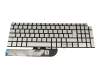 Tastatur DE (deutsch) silber mit Backlight original für Dell Inspiron 15 (5505)