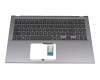 Tastatur inkl. Topcase DE (deutsch) schwarz/grau original für Asus VivoBook P3500FA