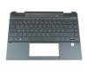 Tastatur inkl. Topcase DE (deutsch) schwarz/schwarz mit Backlight original für HP Spectre x360 13-ap0000