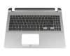 Tastatur inkl. Topcase DE (deutsch) schwarz/grau original für Asus VivoBook 15 F507UA